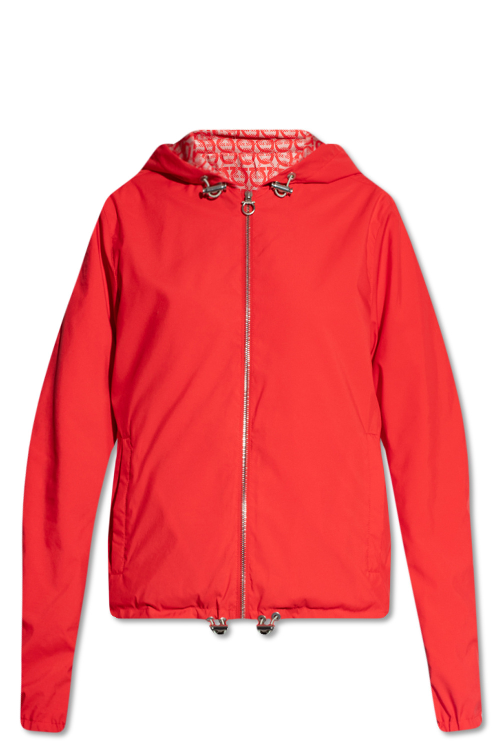 Red Reversible hooded jacket Salvatore Ferragamo